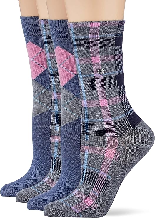 burlington 女士时尚礼物tin w so 袜子, 多色(种类0010).